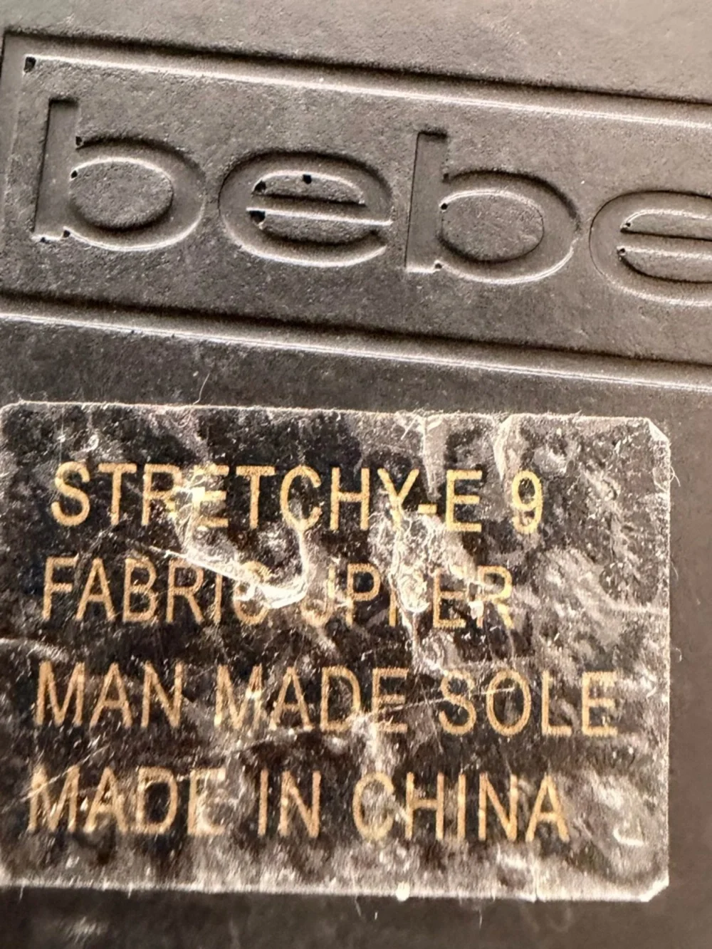 ***VINTAGE***  Y2K bebe Embroidered Dragon Platform Slide Sandals Size 9 - Picture 7 of 7